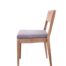 Wooden Zoe church chair sample picture with upholstery.